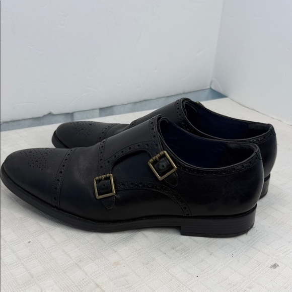 Men\'s Black Monk Strap Shoes main image 8